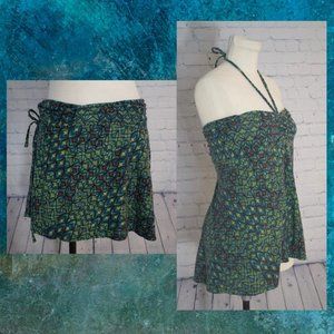 Patagonia Convertible Litha Skirt in Peacock Print - M